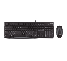 Logitech MK120 Combo Laidinė klaviatūra + pelė, USB, US, Juoda