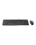 Logitech MK120 Combo Laidinė klaviatūra + pelė, USB, US, Juoda