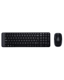Logitech MK220 Combo Belaidė klaviatūra + pelė, US, Juoda