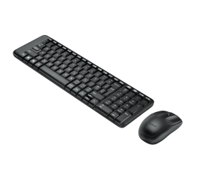 Logitech MK220 Combo Belaidė klaviatūra + pelė, US, Juoda