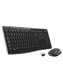 Logitech | MK270 | Keyboard and Mouse Set | Wireless | Mouse included | Batteries included | US | Black, Silver | USB | English | Numeric keypad