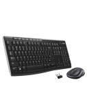 Logitech MK270 Combo Belaidė klaviatūra + pelė, US, Juoda