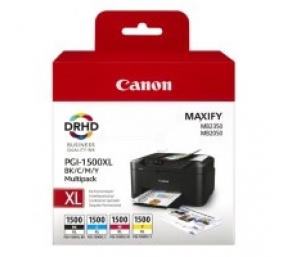 Canon PGI-1500 XL (9182B004), juoda, žydra, purpurinė, geltona kasetė