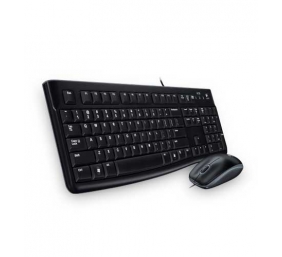Logitech MK120 Combo Laidinė klaviatūra + pelė, USB, RUS, Juoda