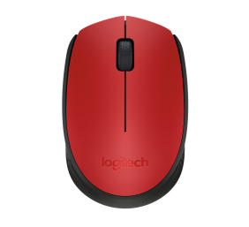 Logitech M171 Belaidė pelė, Raudona