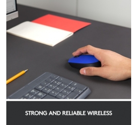 Logitech M171 Belaidė pelė RF Wireless, 1000 DPI, Blue/Black