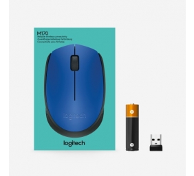 Logitech M171 Belaidė pelė RF Wireless, 1000 DPI, Blue/Black