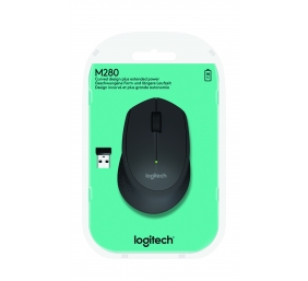 Pelė belaidė Logitech M280 Wireless 2.4GHZ - EWR2 (910-004287),  juoda