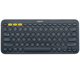 Klaviatūra belaidė Logitech K380 Multi-Device bluetooth (920-007584),  juoda/pilka