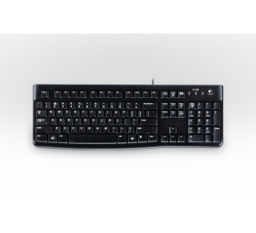 Logitech K120 Multimedia, Wired, EN/RU, 1.5 m, USB Port, Black, Russian, Numeric keypad, 550 g