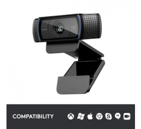 Logitech C920 HD Pro Internetinė kamera FHD, 3 MP, Juoda