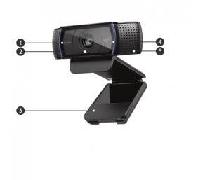 Logitech C920 HD Pro Internetinė kamera FHD, 3 MP, Juoda