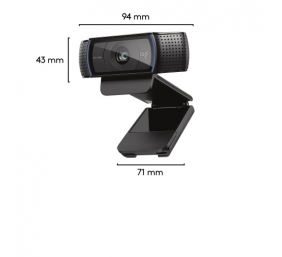 Logitech C920 HD Pro Internetinė kamera FHD, 3 MP, Juoda