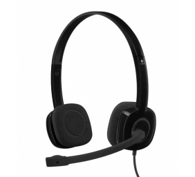 Logitech H151 Stereo Laidinės ausinės 3.5 mm jack, Juoda