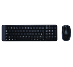 Logitech MK220 Wireless Combo Belaidė klaviatūra + Pelė, RF Wireless, RUS, Juoda