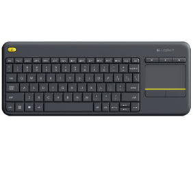 Klaviatūra belaidė Logitech K400 Plus Wireless Touch (RUS) (920-007147), juoda