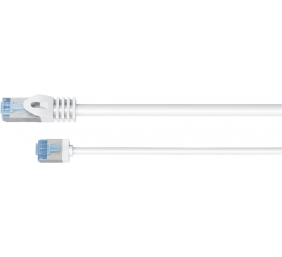 Goobay 74326 Ultra-Flexible CAT 6A Patch Cable, Slim, U/FTP, 0.15 m, White | Goobay