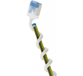 Goobay 74326 Ultra-Flexible CAT 6A Patch Cable, Slim, U/FTP, 0.15 m, White | Goobay