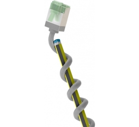 Goobay 74343 Ultra-Flexible CAT 8.1 Patch Cable, Slim, U/FTP, 0.15 m, Grey | Goobay