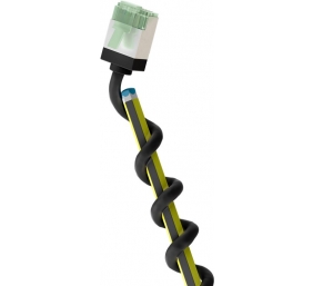 Goobay 74350 Ultra-Flexible CAT 8.1 Patch Cable, Slim, U/FTP, 0.15 m, Black | Goobay