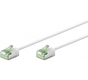 Goobay 74357 Ultra-Flexible CAT 8.1 Patch Cable, Slim, U/FTP, 0.15 m, White | Goobay