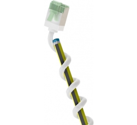 Goobay 74357 Ultra-Flexible CAT 8.1 Patch Cable, Slim, U/FTP, 0.15 m, White | Goobay