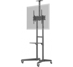 Goobay Floor stand | 59508 TV Presentation Stand Pro (Size L) | Adjustable Height, Tilt | 37-70 " | Black