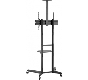 Goobay Floor stand | 59508 TV Presentation Stand Pro (Size L) | Adjustable Height, Tilt | 37-70 " | Black