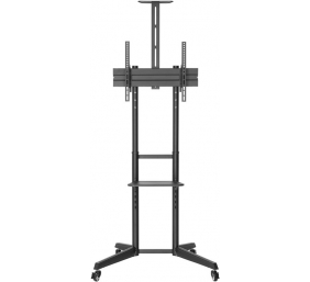 Goobay Floor stand | 59508 TV Presentation Stand Pro (Size L) | Adjustable Height, Tilt | 37-70 " | Black