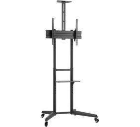 Goobay Floor stand | 59508 TV Presentation Stand Pro (Size L) | Adjustable Height, Tilt | 37-70 " | Black