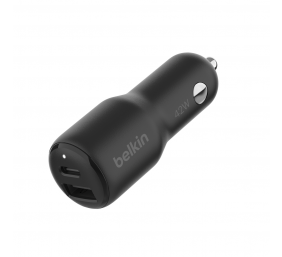 Belkin | BOOST CHARGE 42w-30w USB-C PD PPS + 12w USB-A Car Charger, | CCB005btBK