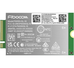 HP 4G LTE Modem m.2 WWAN Cat 16 L860-GL-16 Mobile Broadband Cellular (compatible with WWAN-ready EliteBook 630 640 645 660 665 830 835 840 845 860 865 1040 G11, x360 G11, ProBook 440 445 460 465 G11, ZBook Firefly Fury Power 14 16 G11 G11A)