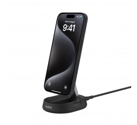 Belkin | Adjustable Wireless Magnetic Charging Station with Qi2 (15W) | WIA008vfBK
