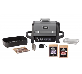 Ninja Woodfire OG701EU Elektrinis BBQ grilis ir kepsninė, 2400 W, Juoda