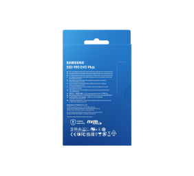 Samsung SSD | 990 EVO Plus | 1000 GB | SSD form factor M.2 2280 | Solid-state drive interface NVMe | Read speed 7250 MB/s | Write speed 6300 MB/s