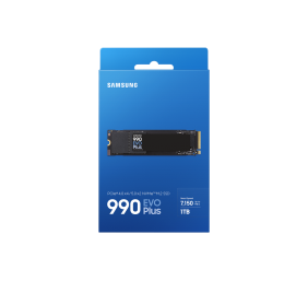 Samsung SSD | 990 EVO Plus | 1000 GB | SSD form factor M.2 2280 | Solid-state drive interface NVMe | Read speed 7250 MB/s | Write speed 6300 MB/s