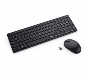 Dell Compact KM555 Silent Belaidė klaviatūra + pelė, RF Wireless + Bluetooth, LT, Juoda