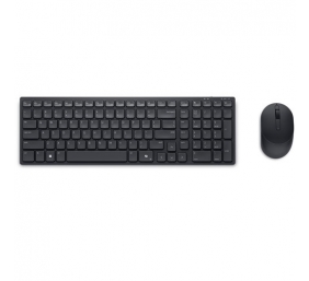 Dell Compact KM555 Silent Belaidė klaviatūra + pelė, RF Wireless + Bluetooth, LT, Juoda