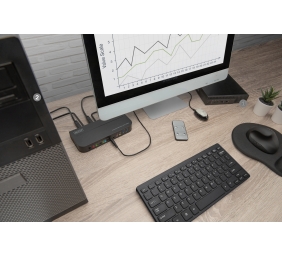 Digitus KVM Switch, 2-Port, 4K60Hz, 2 x DP in, 1 x DP/HDMI out | DS-12850