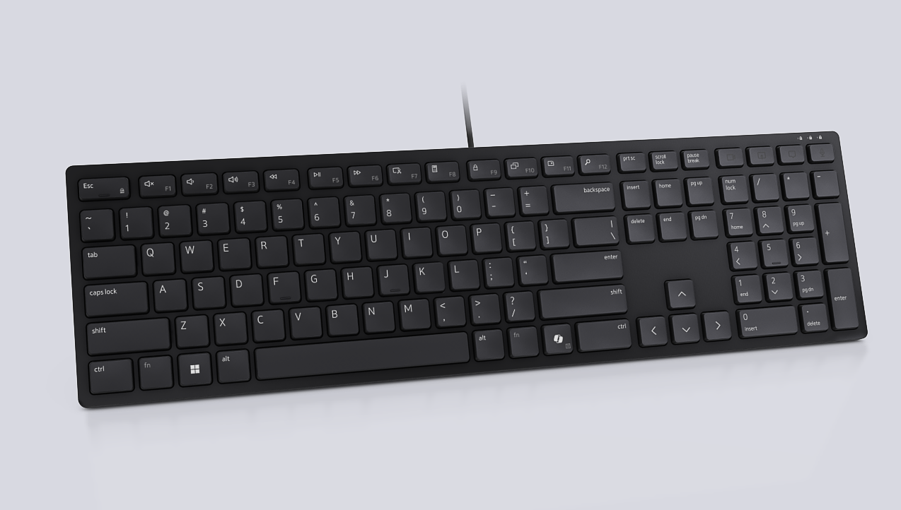 Dell | Collaboration Keyboard | KB525C | Keyboard | Wired | Russian | Black | USB-C