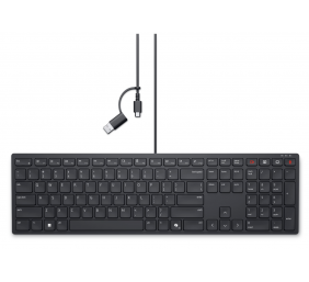 Dell | Collaboration Keyboard | KB525C | Keyboard | Wired | Russian | Black | USB-C