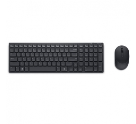 Dell | Silent Keyboard and Mouse | KM555 | Keyboard and Mouse Set | Wireless | Ukrainian (QWERTY) | Black | 2.4 GHz, Bluetooth 5.1 | Wireless connection