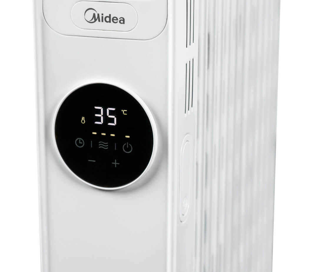 Midea Oil Radiator Heater | NY2513-22MR | Oil Radiator | 2500 W | Number of power levels 3 | Suitable for rooms up to 35 m² | White
