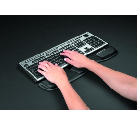 Fellowes Health-V Fabrik Keyboard Palm Support | Keyboard Palm | Black