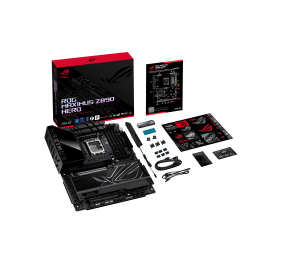 Asus ROG MAXIMUS Z890 HERO | Processor family Intel | Processor socket LGA1851 | DDR5 | Supported hard disk drive interfaces M.2, SATA | Number of SATA connectors 4