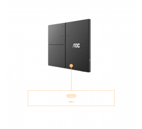 AOC 16T3EA | 16 " | IPS | FHD | 16:9 | 60 Hz | 4 ms | 1920 x 1080 pixels | 250 cd/m² | Black