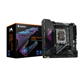 Gigabyte Z890I AORUS ULTRA | Processor family Intel | Processor socket LGA1851 | DDR5 | Supported hard disk drive interfaces M.2, SATA | Number of SATA connectors 2