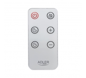 Adler Convection fan heater LCD with remote control | Convection Heater | 2000 W | Number of power levels 3 | White | IPX24