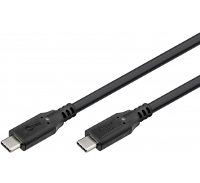 Goobay USB-C™ Cable, USB4™, 100 W, 20 Gbit/s, Power Delivery, 2 m, Black | Goobay
