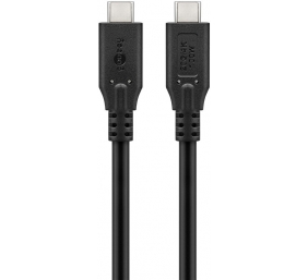 Goobay USB-C™ Cable, USB4™, 100 W, 20 Gbit/s, Power Delivery, 2 m, Black | Goobay